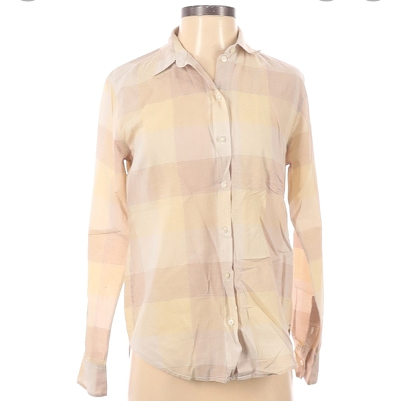 Everlane Tops - Everlane Button Down Shirt Plaid Long Sleeve Sz 8